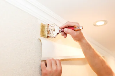 Pose de papier peint à Salagnon — revêtements muraux et toiles de verre